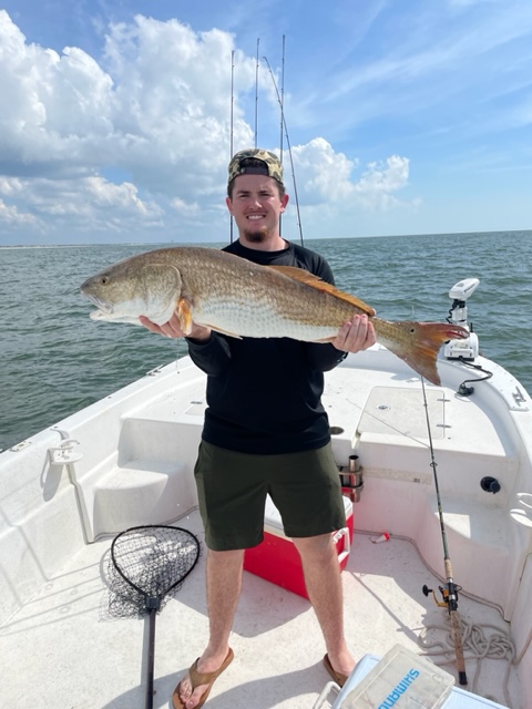What a catch! This guy caught this fish on his Myrtle Beach fishing charter with Capt. Cush Charters.